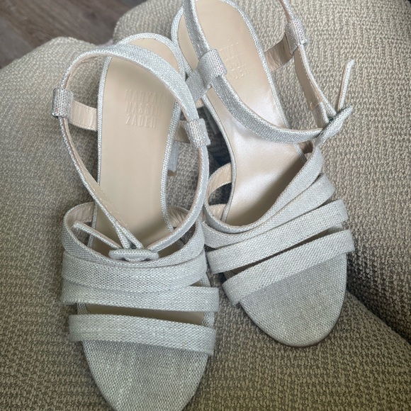 Maryam Nassir Zadeh Palma 3" Heel Sandals Flax 36 - Picture 3 of 10